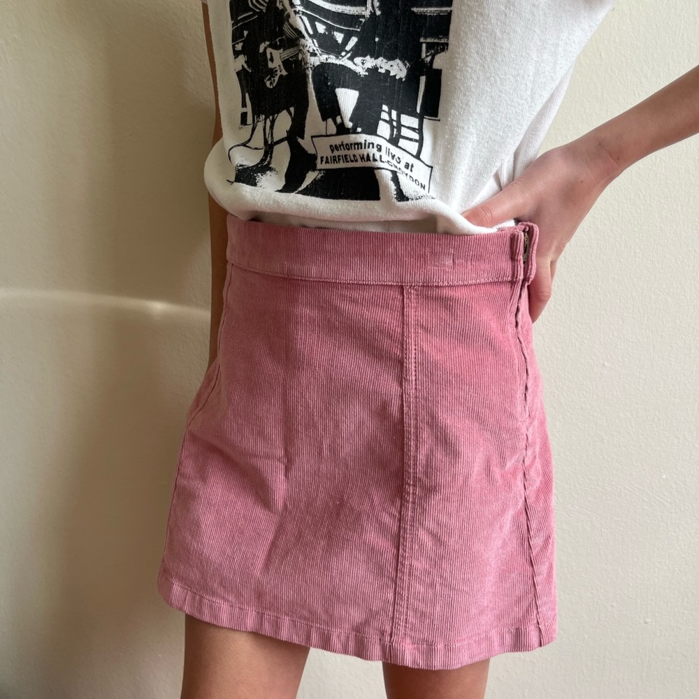 Crewcuts pink corduroy skirt